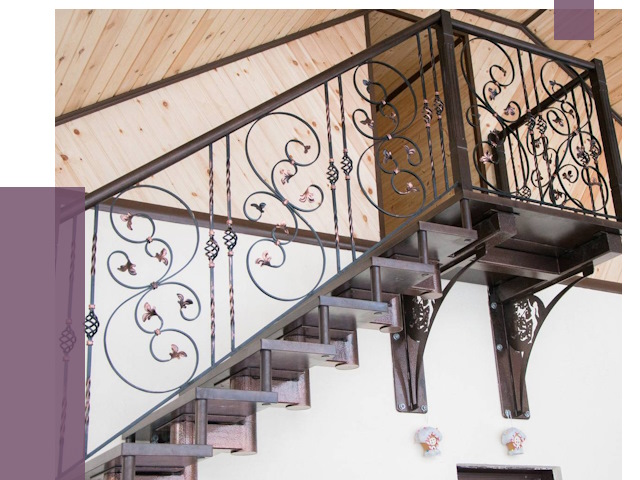 Кованые лестницы в Люберцах от 82064 руб. под ключ