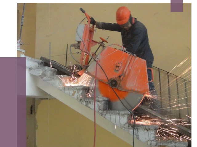 Демонтаж бетонных лестниц в Люберцах от 4734 руб. за м2 | ПРОЛЁТ-Люб