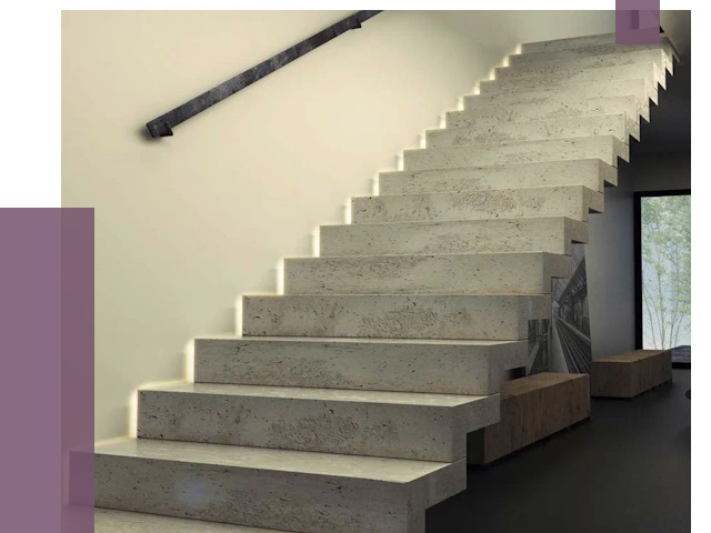 Облицовка бетонных лестниц в Люберцах от 4734 руб/м2