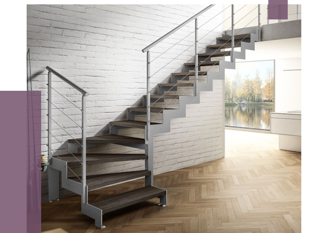 Г-образные лестницы под ключ в Люберцах от 38139 руб. | ПРОЛЁТ-Люб