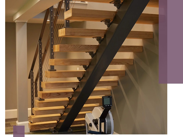 Лестницы на монокосоурах под ключ в Люберцах - изготовление и монтаж