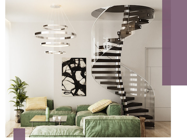 Лестницы для двухуровневой квартиры в Люберцах — изготовление и монтаж