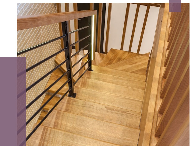 Лестницы из ясеня в Люберцах под ключ от 10311 руб. 