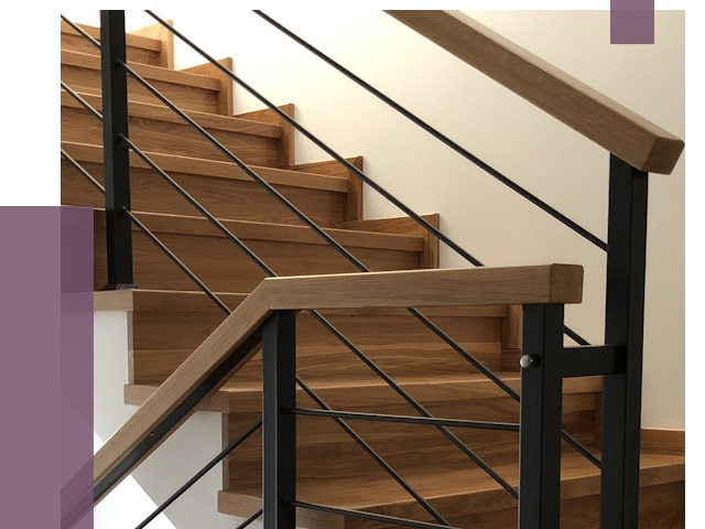 Обшивка металлической лестницы деревом в Люберцах от 4471 руб. 