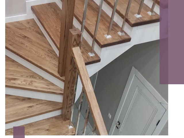 Обшивка металлических лестниц под ключ в Люберцах