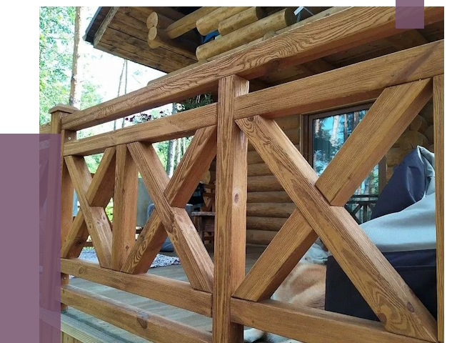 Деревянные перила под ключ в Люберцах от 7891 руб. 