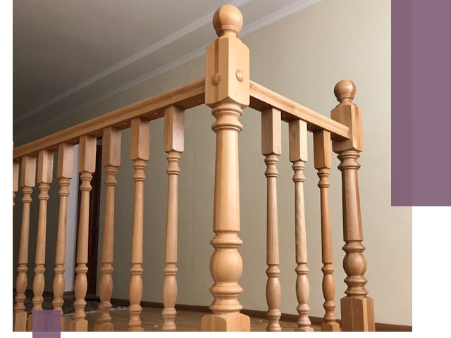 Деревянные перила на заказ в Люберцах: монтаж и изготовление