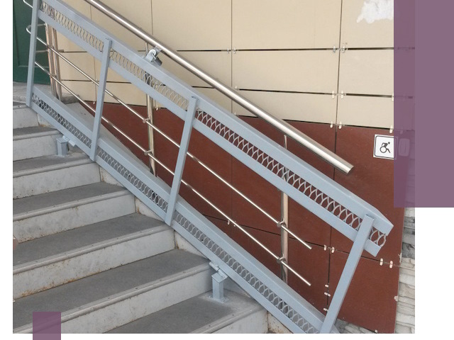 Изготовление откидных пандусов под ключ в Люберцах