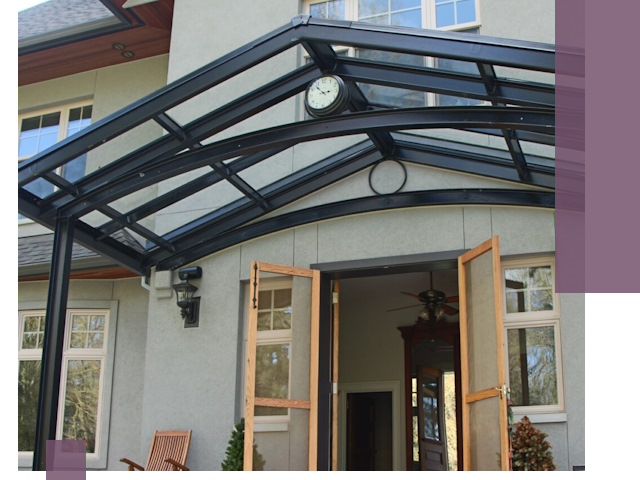 Изготовление и монтаж навесов и козырьков в Люберцах