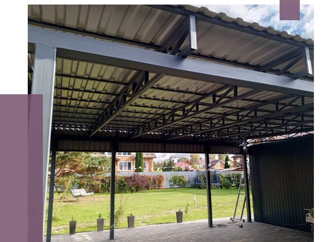 Монтаж навесов в Люберцах от 7575 руб. — установка навеса | ПРОЛЁТ-Люб