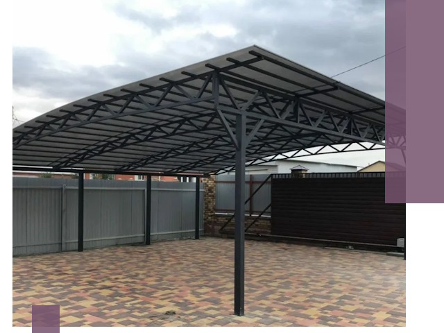 Недорогие навесы под ключ в Люберцах — изготовление и монтаж