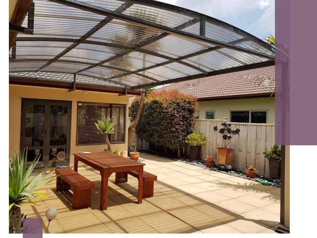 Навесы во двор под ключ в Люберцах — изготовление и монтаж