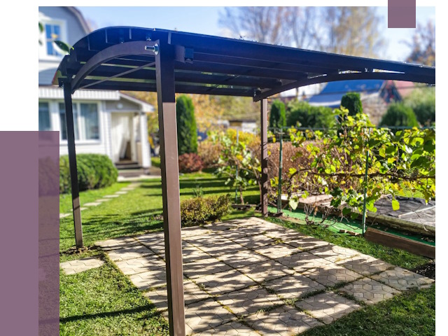 Навесы для дачи в Люберцах от 13099 руб. под ключ — ПРОЛЁТ-Люб