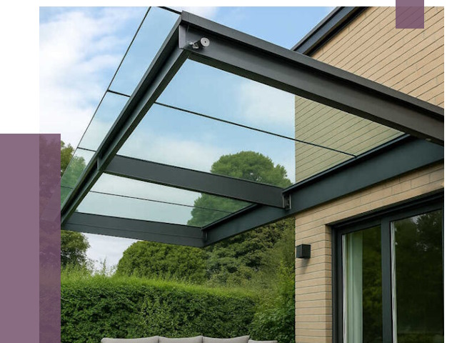 Стеклянные навесы и козырьки в Люберцах от 12625 руб.