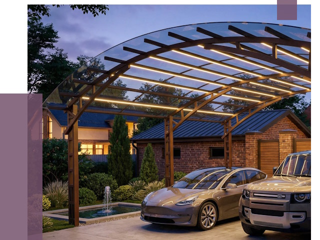 Металлические навесы в Люберцах от 13046 руб. под ключ — ПРОЛЁТ-Люб