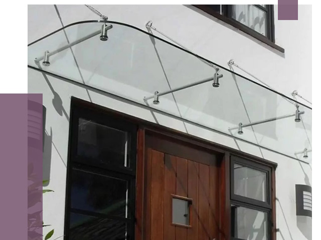 Стеклянные козырьки в Люберцах от 19464 руб. | ПРОЛЁТ-Люб