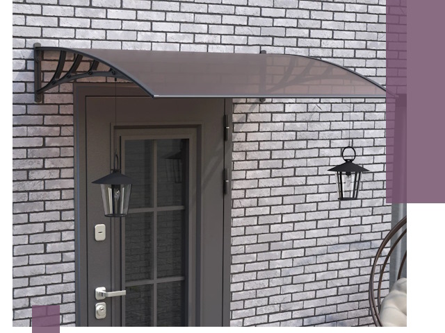 Недорогие козырьки и навесы под ключ в Люберцах