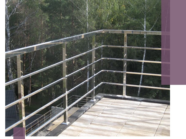 Парапеты из нержавеющей стали в Люберцах — изготовление и монтаж