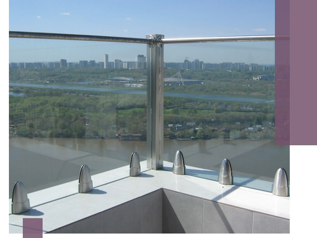 Стеклянные парапеты премиум класса в Люберцах для домов и бизнесов