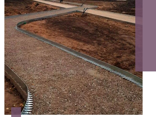 Металлические бордюры под ключ в Люберцах — изготовление и монтаж