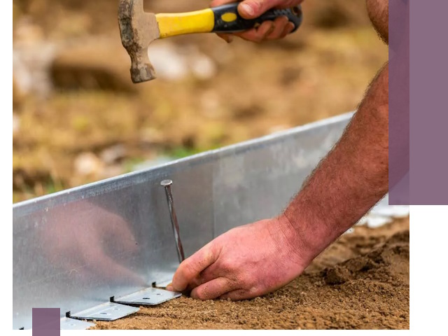 Монтаж металлических бордюров в Люберцах быстро и качественно