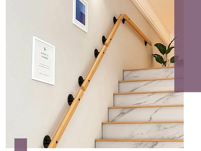 Поручни металлические и деревянные под ключ в Люберцах